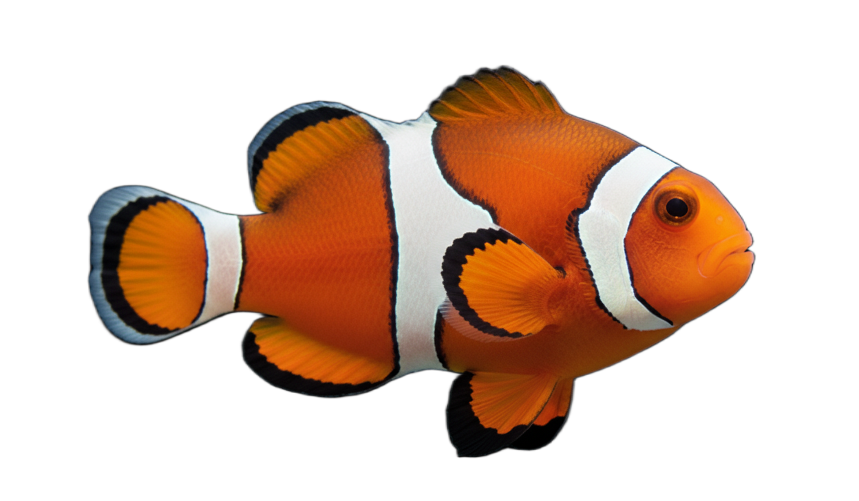 Peixe-Palhaço Ocellaris laranja e branco